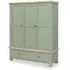 Salcombe 3 Door Triple Wardrobe - Sage, Oak