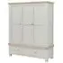 Salcombe 3 Door Triple Wardrobe - Stone Grey, Oak