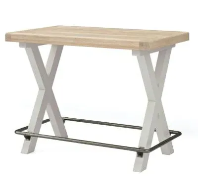 Salcombe Bar Table - Stone Grey, Oak