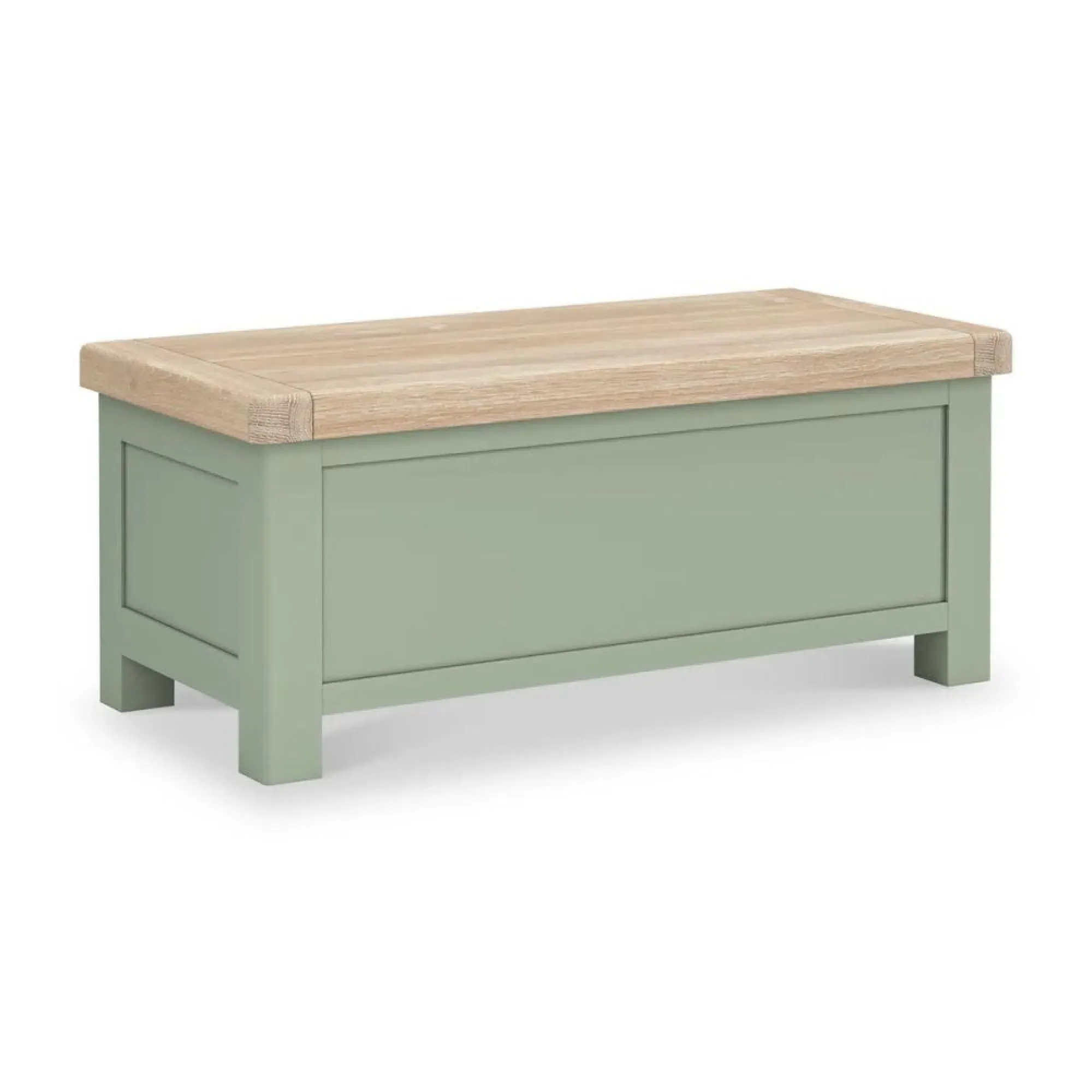 Salcombe Blanket Box - Sage, Oak