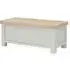 Salcombe Blanket Box - Stone Grey, Oak