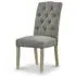 Salcombe Chelsea Dining Chair Set of 2 - Grey, Fabric