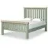 Salcombe Double Slatted Bed Frame - Sage, Oak