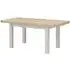 Salcombe Extendable Dining Table - Stone Grey, Oak