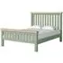 Salcombe King Size Slatted Bed Frame - Sage, Oak