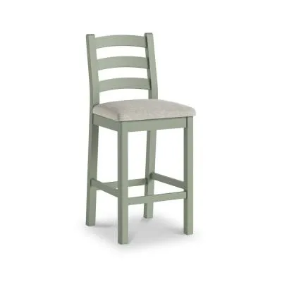 Salcombe Ladder Back Bar Stool - Beige, Sage Oak image