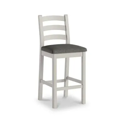 Salcombe Ladder Back Bar Stool - Grey, Oak