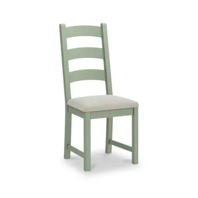 Salcombe Ladder Back Dining Chair - Sage, Oak