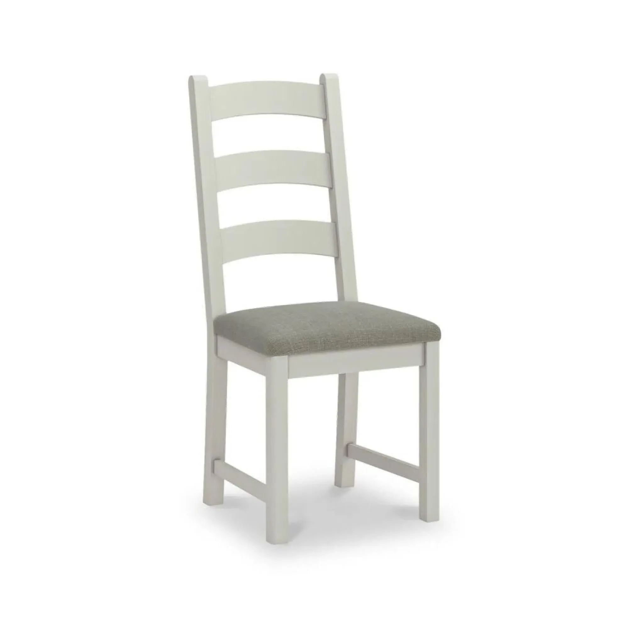 Salcombe Ladder Back Dining Chair - Stone Grey, Oak