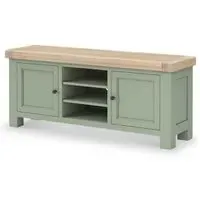 Salcombe Oak 140cm TV Unit with Storage - Sage