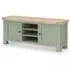 Salcombe Oak 140cm TV Unit with Storage - Sage