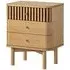 Soho 3 Drawer Bedside Table - Natural, Oak