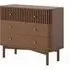 Soho 3 Drawer Chest - Dark Brown, Oak