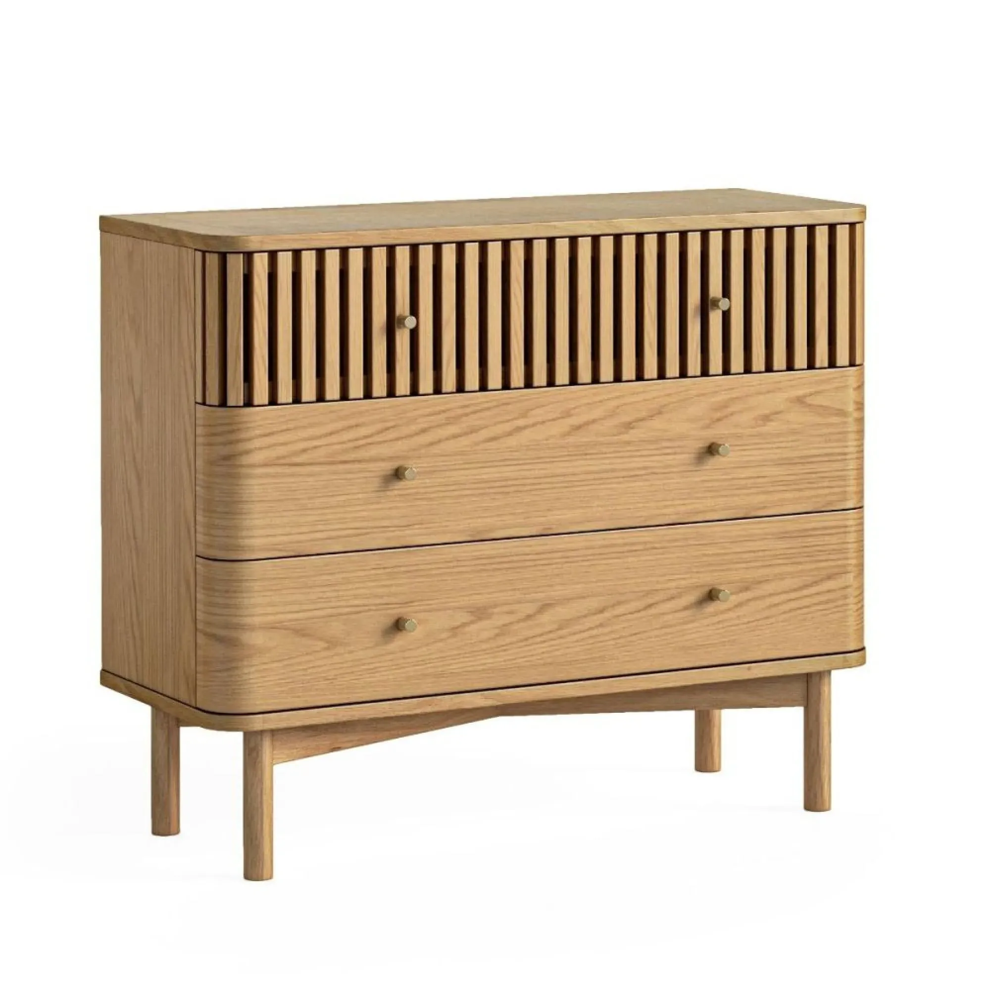 Soho 3 Drawer Chest - Natural, Oak