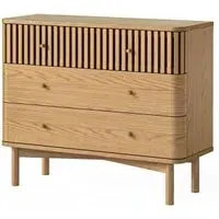 Soho 3 Drawer Chest - Natural, Oak