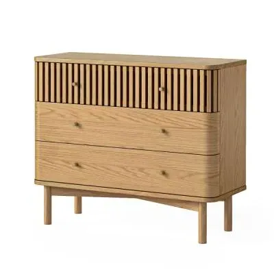 Soho 3 Drawer Chest - Natural, Oak
