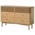 Soho 6 Drawer Slatted Chest - Natural, Oak
