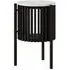 Soho Black Round Side Table with Storage - White, Black