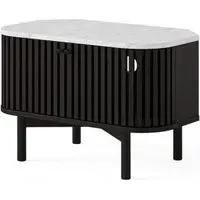 Soho Corner TV Unit with Storage - Black, Oak