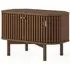 Soho Corner TV Unit with Storage - Dark Brown, Oak