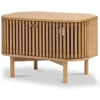 Soho Corner TV Unit with Storage - Natural, Oak