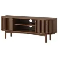 Soho Dark Oak 130cm TV Unit with Storage - Dark Brown