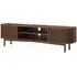 Soho Dark Oak 180cm TV Unit with Storage - Dark Brown