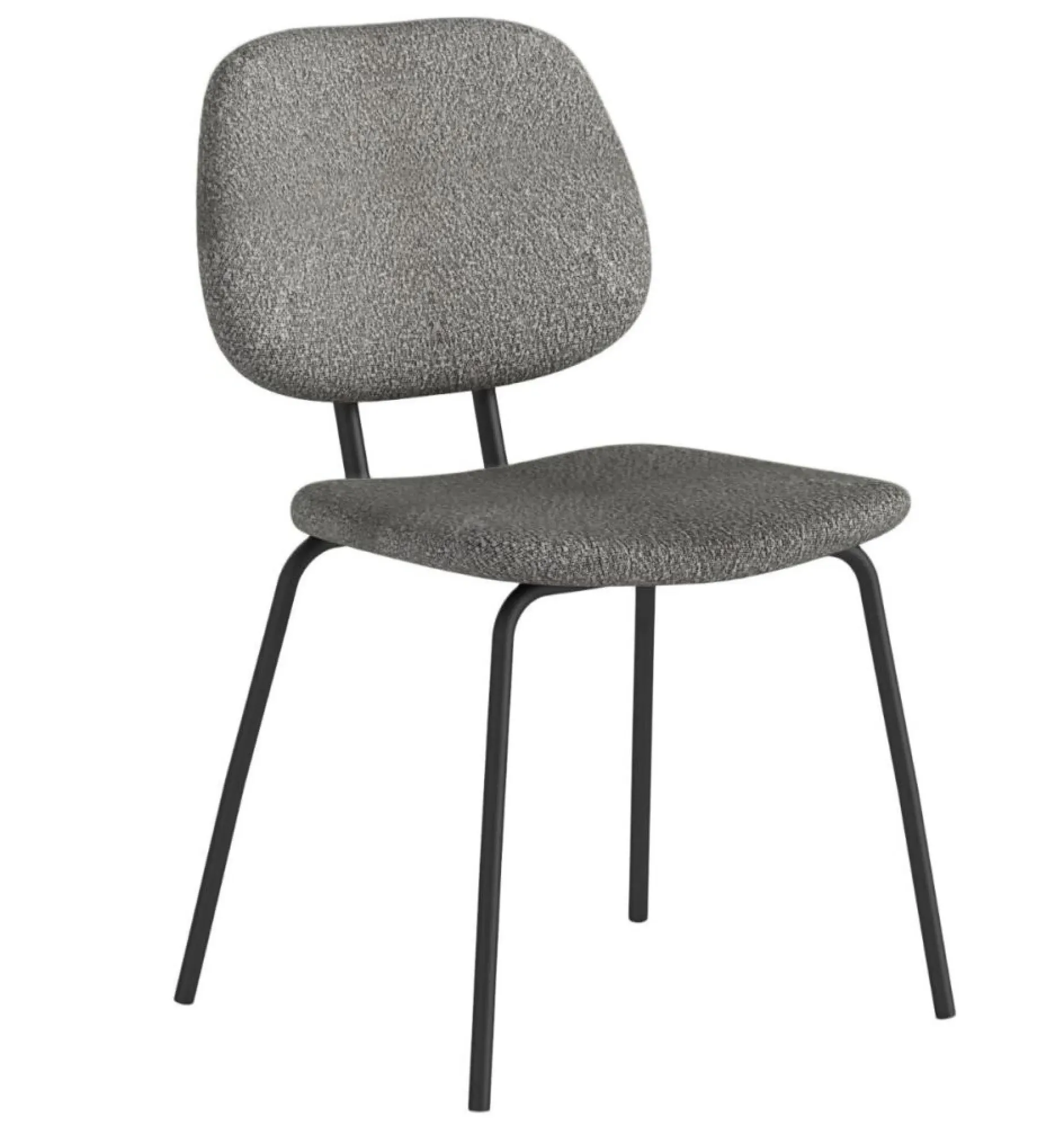 Soho Florence Dining Chair Set of 2 - Grey, Boucle