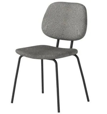 Soho Florence Dining Chair Set of 2 - Grey, Boucle image