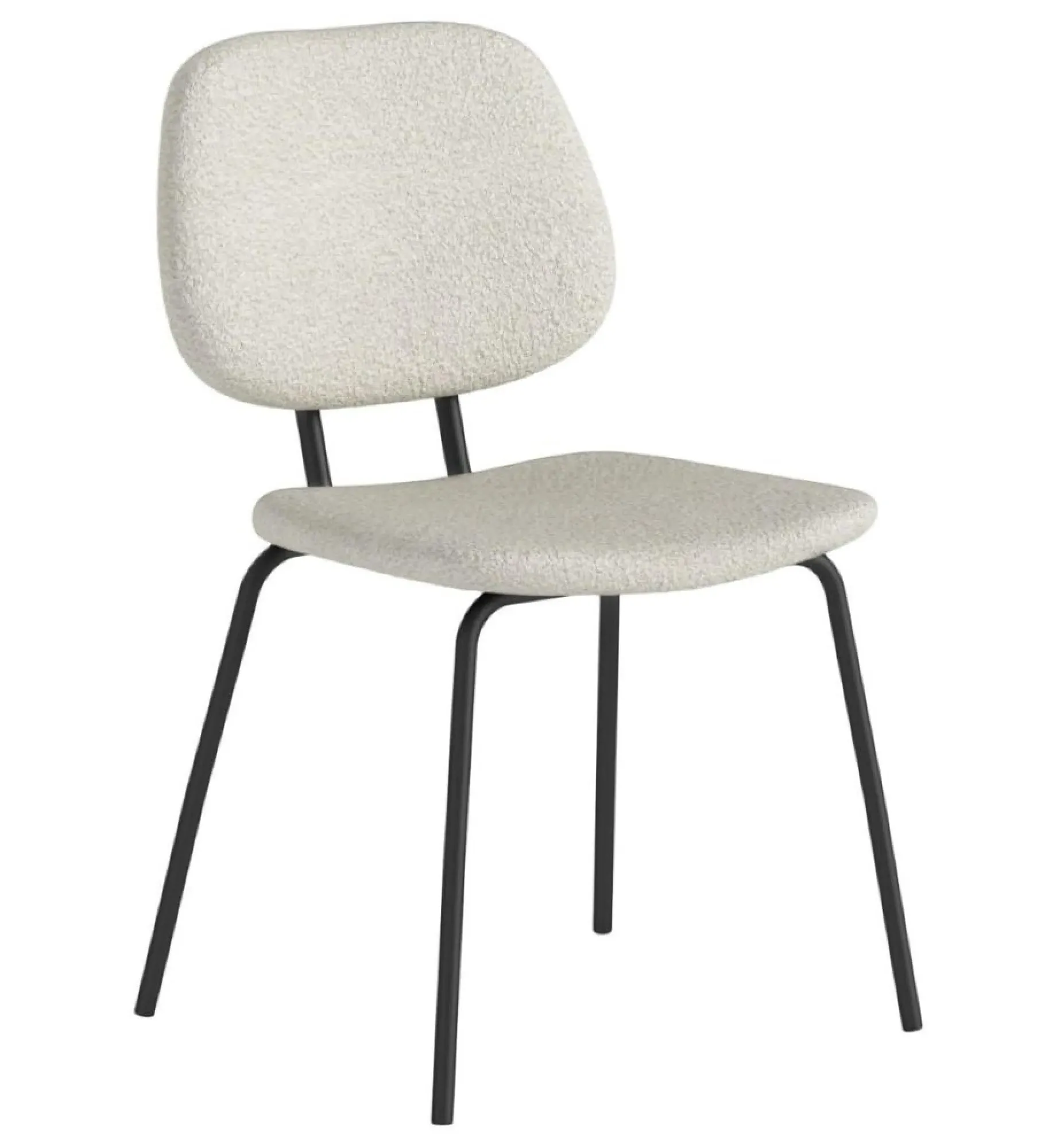 Soho Florence Dining Chair Set of 2 - Ivory, Boucle