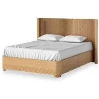 Soho King Size Slatted Bed Frame - Natural, Oak