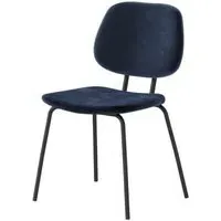 Soho Lily Dining Chair - Navy Blue, Velvet