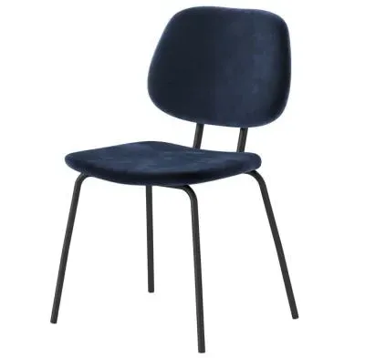 Soho Lily Dining Chair - Navy Blue, Velvet image