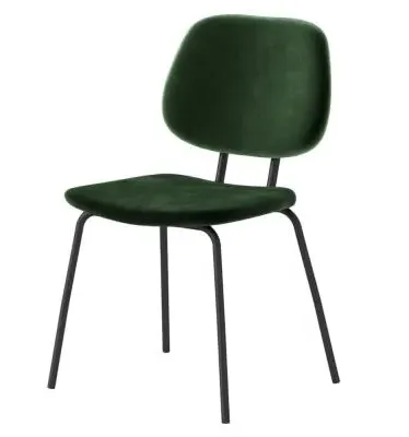Soho Lily Dining Chair Set of 2 - Green, Velvet