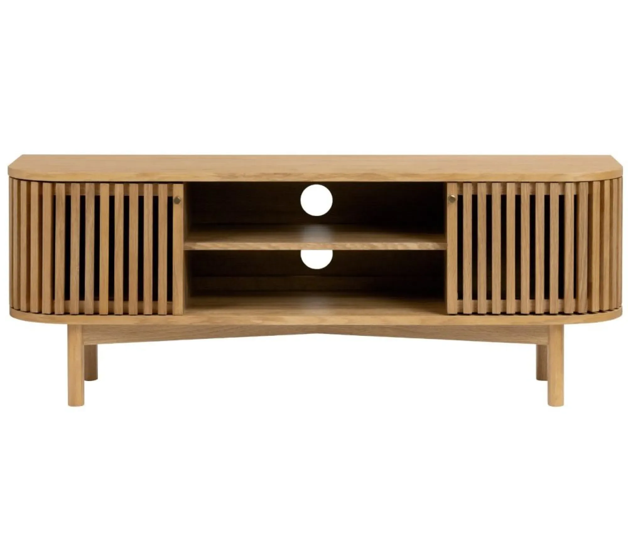 Soho Oak 130cm TV Unit with Storage - Natural