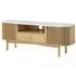 Soho Oak 130cm TV Unit with Storage - Natural, Marble