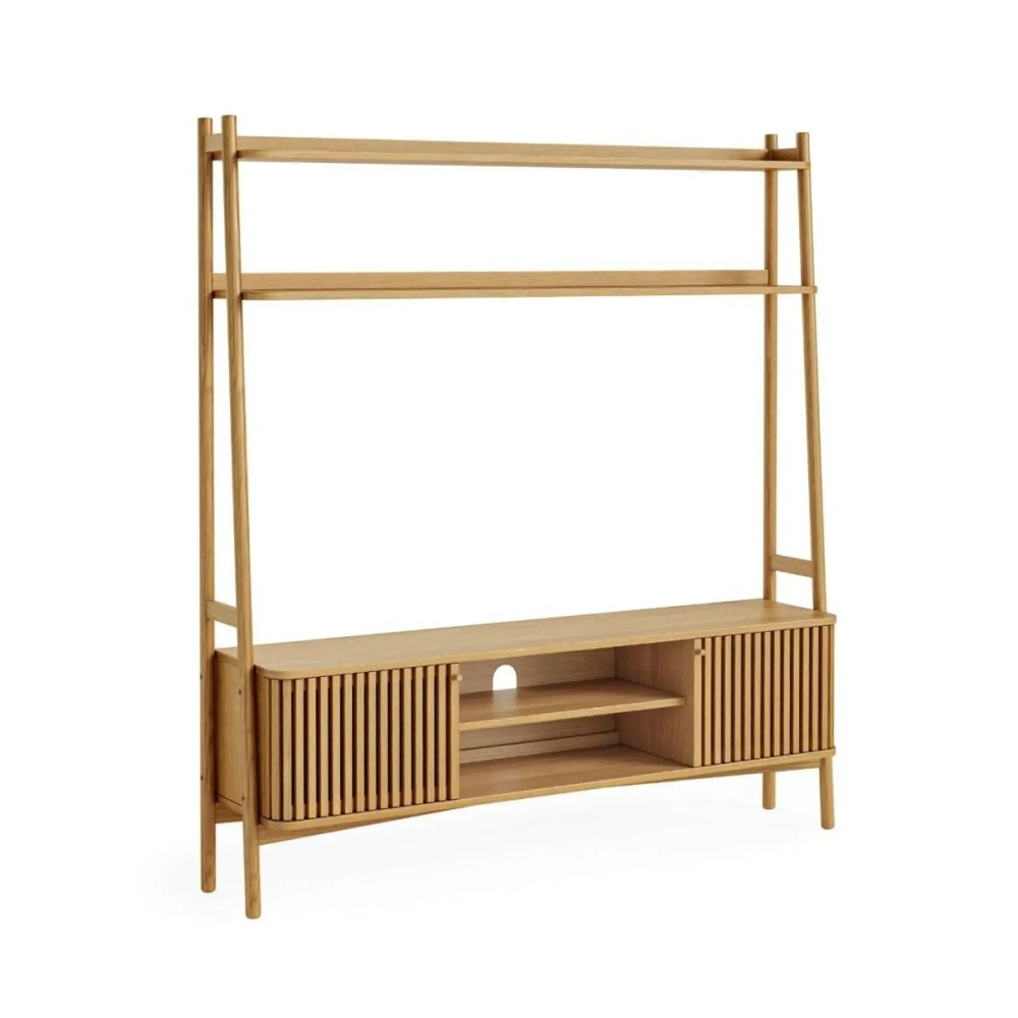 Soho Oak 165cm TV Unit with Storage - Natural