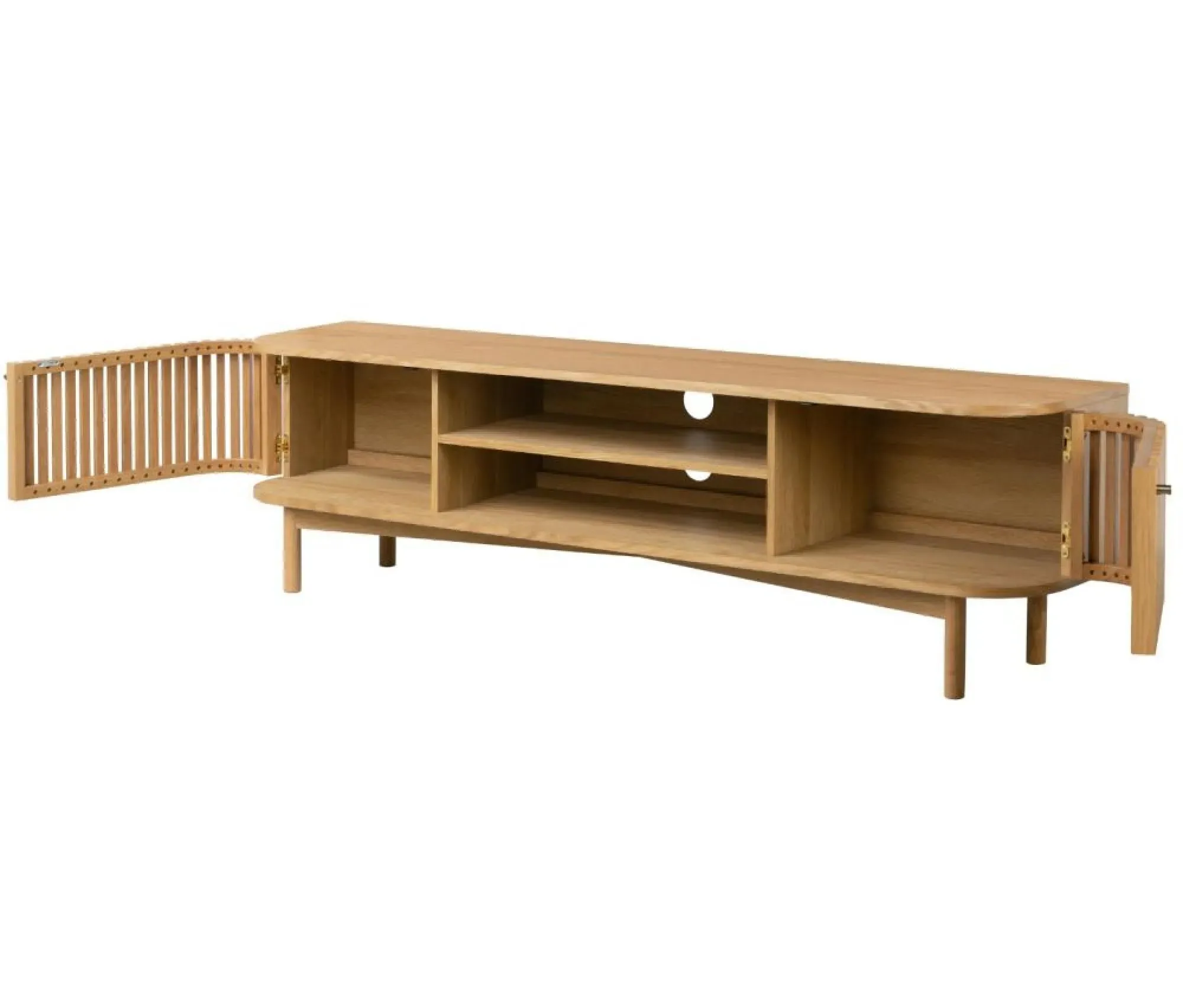 Soho Oak 180cm TV Unit with Storage - Natural