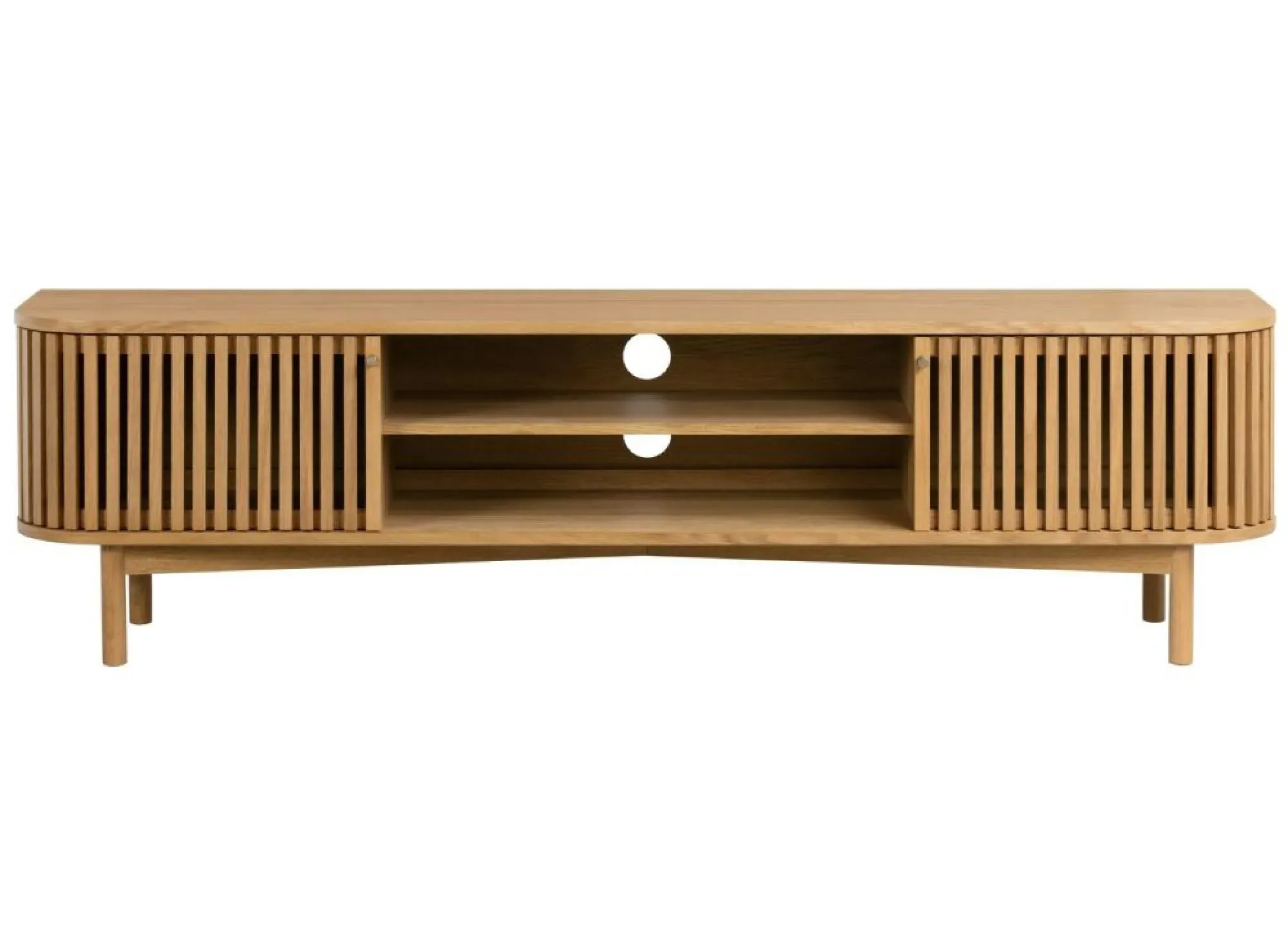 Soho Oak 180cm TV Unit with Storage - Natural