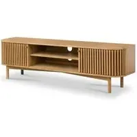 Soho Oak 180cm TV Unit with Storage - Natural