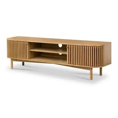 Soho Oak 180cm TV Unit with Storage - Natural