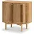 Soho Oak 2 Door Slatted Cupboard - Natural