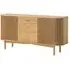Soho Oak 2 Door Slatted Sideboard - Natural