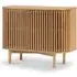 Soho Oak 2 Door Slatted Small Sideboard - Natural