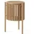 Soho Oak Round Side Table with Storage - Natural, Oak