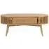 Soho Oval Coffee Table with Drawer - Natural