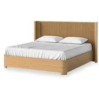 Soho Queen Size Slatted Bed Frame - Natural, Oak
