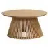 Soho Round Coffee Table with Slatted Base - Natural, Oak