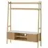 Soho Slatted Ladder TV Unit with Storage - Natural, Oak