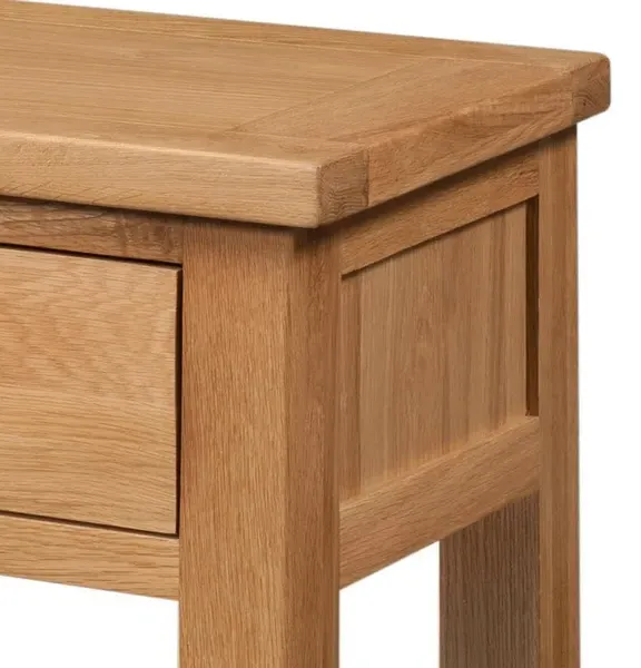 Appleby Oak 1 Drawer Side Table - Light Lacquer